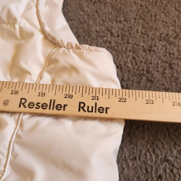 EDDIE BAUER Women's Puffer Vest Extra Large White Goose Down Lightweight - Picture 11 of 15